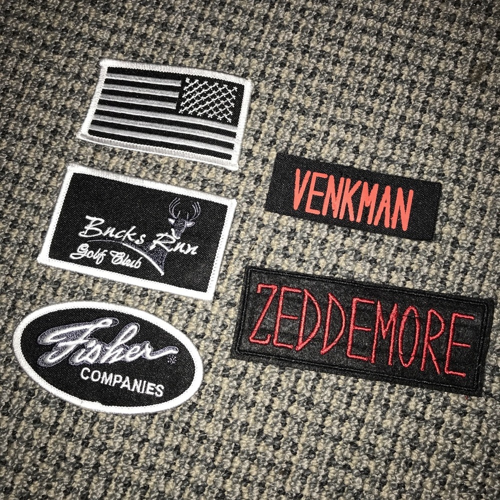 Lot Of Five (5) Black Patches